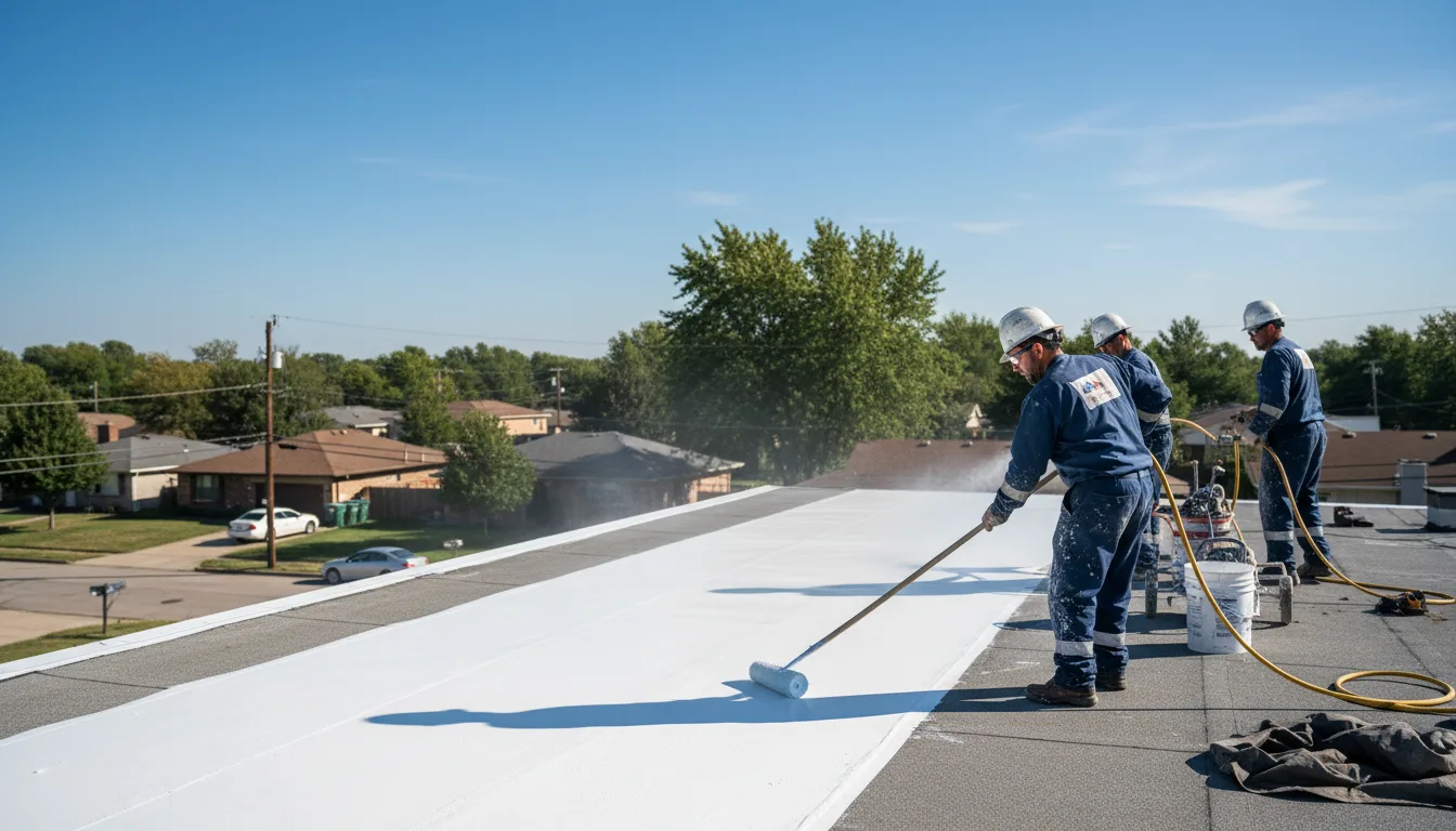 Commercial roof coating in Toano, VA near me